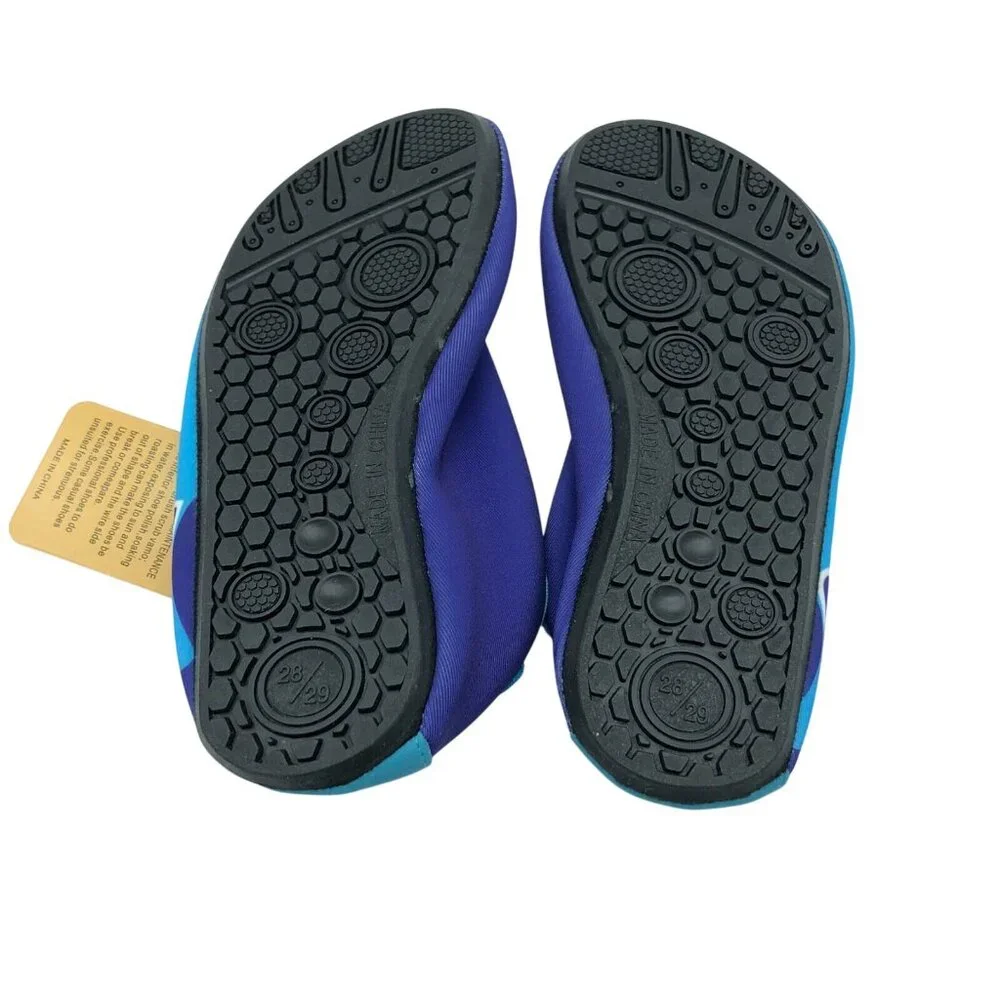 Cituo Baby Boys Girls Water Shoes Slip On Fabric Whale Blue 28/29 US 9/10